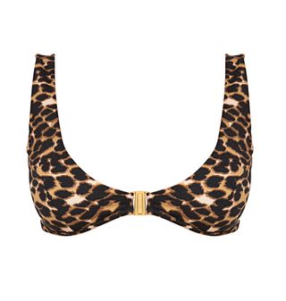 Sommer Swim + Crawford Top Leopard Luxe