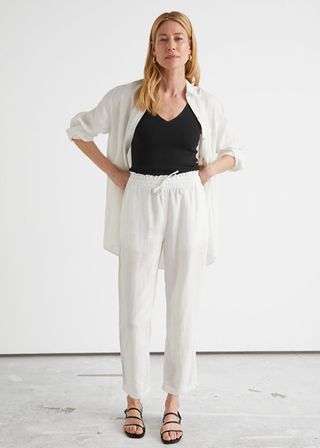 & Other Stories + Relaxed Linen Trousers