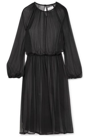 Georgia Alice + New Angel Silk-Chiffon Midi Dress