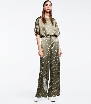 Zara + Polka Dot Trousers