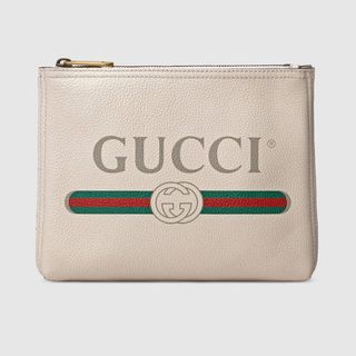Gucci + Print Leather Small Portfolio