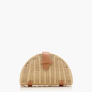 J.Crew + Fan Rattan Clutch