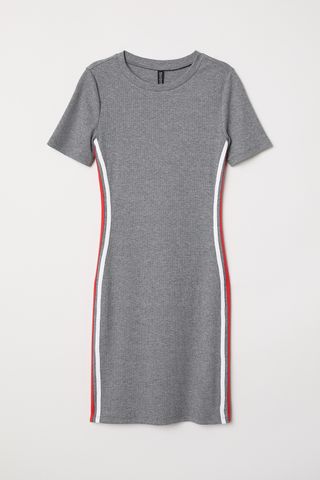 H&M + Short-Sleeved Jersey Dress