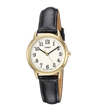 Timex + Easy Reader Leather Strap Watch