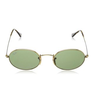 Ray Ban + RB3547 Oval Flat Lens Sunglasses