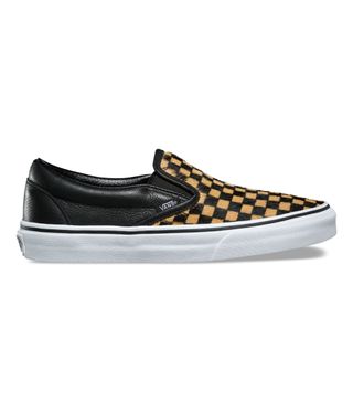 Vans + Calf Hair Slip-On Sneakers