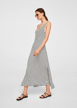 Mango + Striped Long Dress