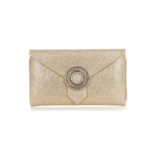 Wilbur 
Gussie + Edith Gold Glitter Clutch