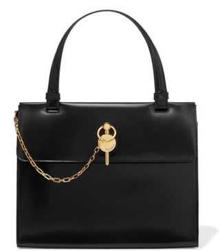 JW Anderson + Frame Keyts Glossed-Leather Tote