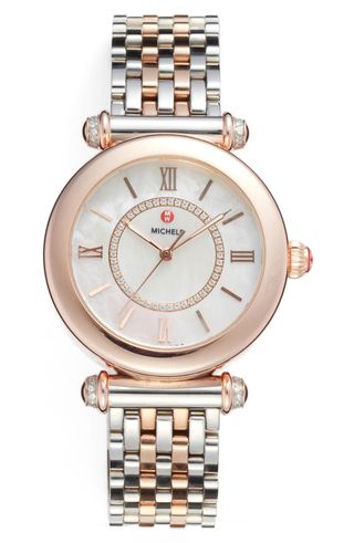 Michele + Caber Diamond Bracelet Watch