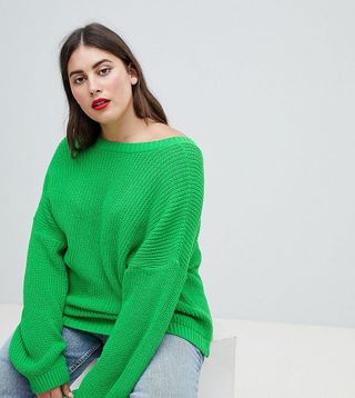 ASOS Curve + Sweater With V Back