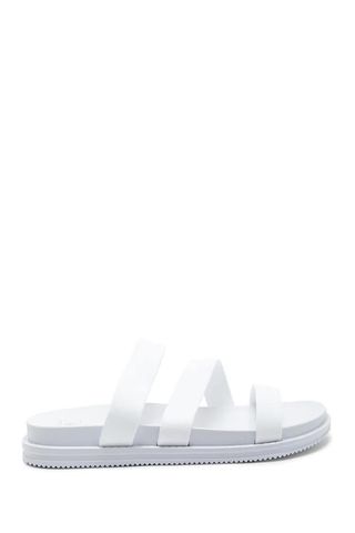 Forever 21 + Strappy Faux Leather Slide Sandals