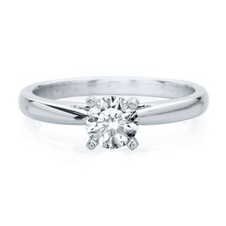 Helzberg + Platinum Prestige Solitaire Semi-Mount Engagement Ring in Platinum