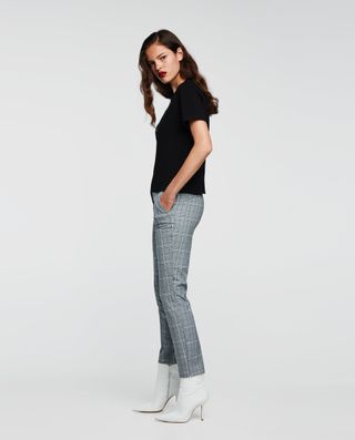 Zara + Checkered Jogging Pants