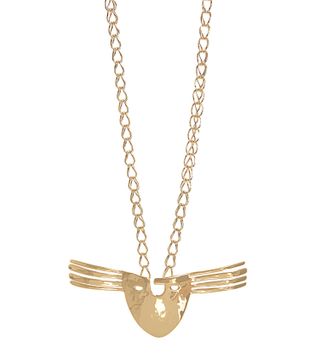 Aurélie Bidermann + Melina Mask Gold-Plated Necklace