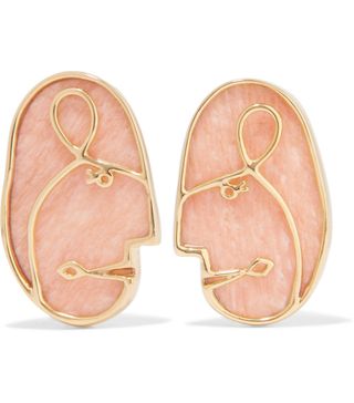 Paola Vilas + Laurens Gold-Plated Amazonite Earrings