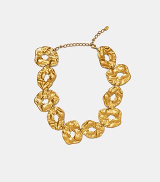 Zara + Gold Necklace in Irregular Shapes