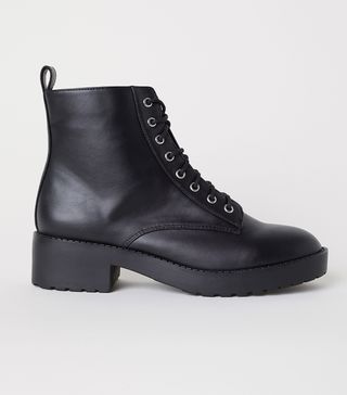 H&M + Boots With Lacing