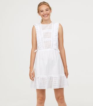 H&M + Dress With Broderie Anglaise