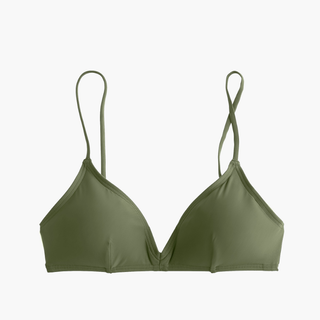 J.Crew + French Bikini Top in Safari