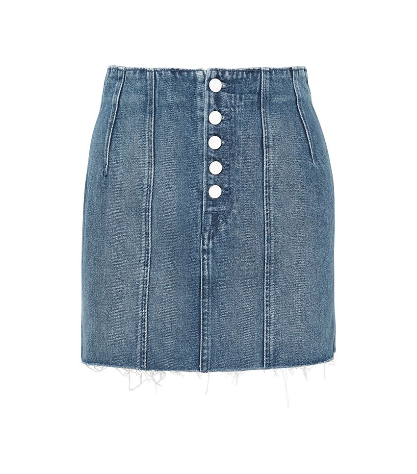 The Polarizing Denim Miniskirts Of The 2000s Who What Wear