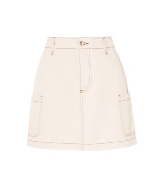 AlexaChung + Denim Mini Skirt