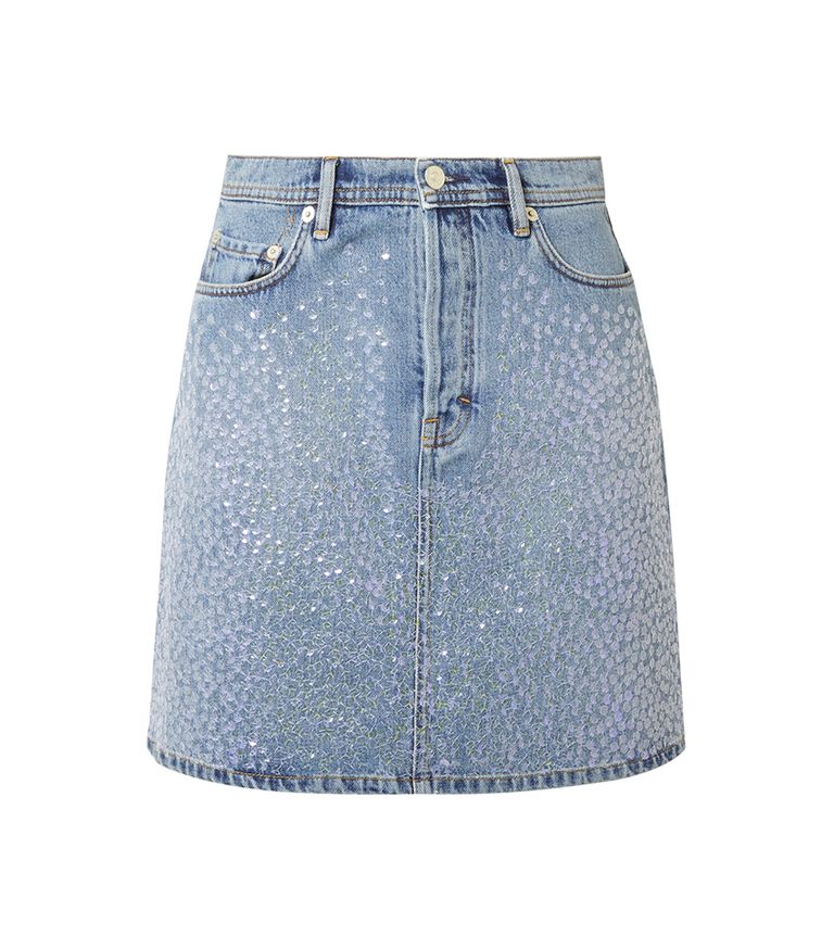 The Polarizing Denim Miniskirts Of The 2000s Who What Wear