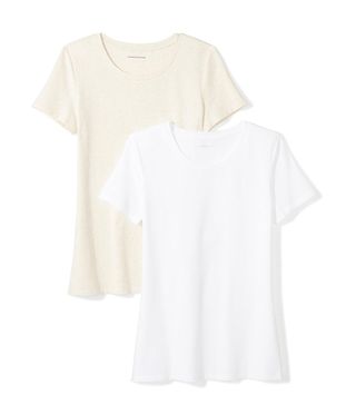 Amazon Essentials + 2-Pack Short-Sleeve Crewneck Solid T-Shirt
