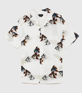 Zara + Fish Print Shirt