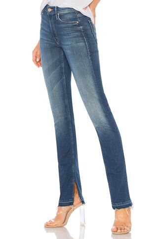 Mother + The Rascal Slit Undone Hem Jean