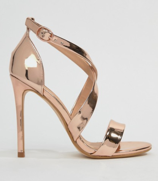 Office + Harper Rose Gold Strappy Heeled Sandals