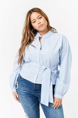 Forever 21 + Pinstriped Shirt
