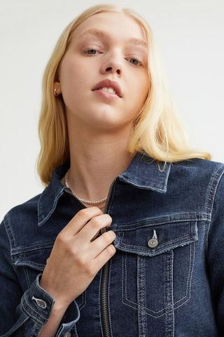 H&M + Denim Crop Jacket
