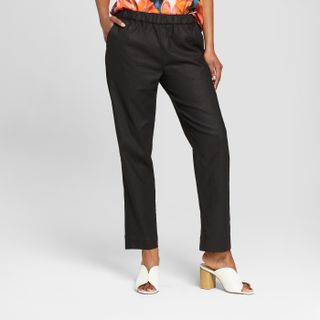 Who What Wear x Target + Palm Print Relaxed Pull-on Trouser
