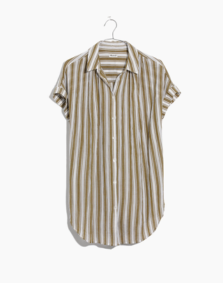 Madewell + Central Tunic Shirt in Williams Stripe
