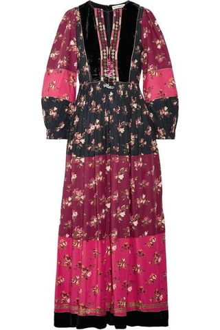 Ulla Johnson + Suzana Printed Cotton-Blend Maxi Dress