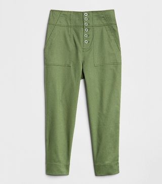 Gap + High Rise Crop Chinos With Button-Fly