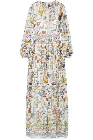 Tory Burch + Remi Printed Silk-Georgette Maxi Dress