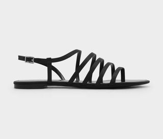 Charles & Keith + Black Strappy Sandals