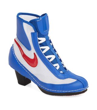 Comme des Garçons x Nike + Heeled Booties in Blue