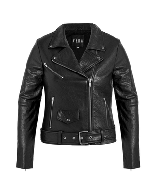 Veda + Jayne Biker Leather Jacket