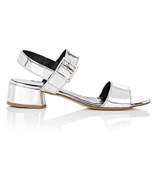 Barneys New York + Specchio Leather Slingback Sandals