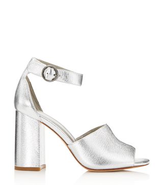 Joie + Lahoma Leather High Block Heel Sandals