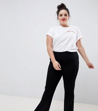 ASOS Curve + Basic Kick Flare Leggings