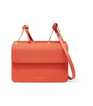 Danse Lente + Mia Smooth and Textured-Leather Shoulder Bag