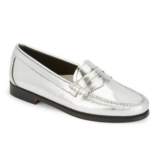 RE/DONE + Weejuns® + The Whitney Loafer in Silver Mirror Metallic