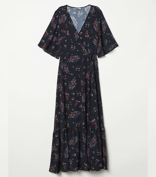 H&M + Patterned Wrap Dress