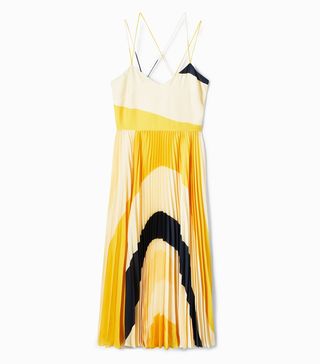 Mango + Printed Pleated Dress