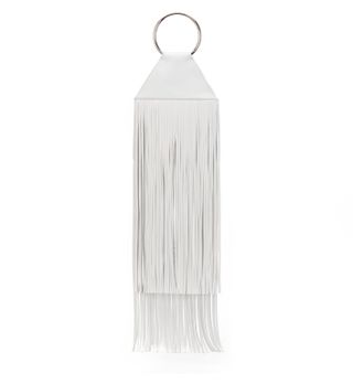 Kara + White Fringe Pouch