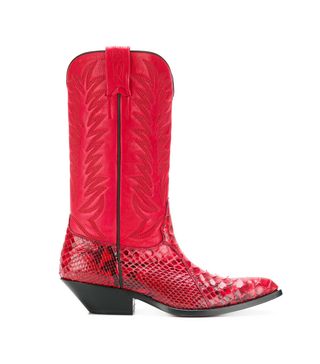 Sonora + Snakeskin Effect Cowboy Boots